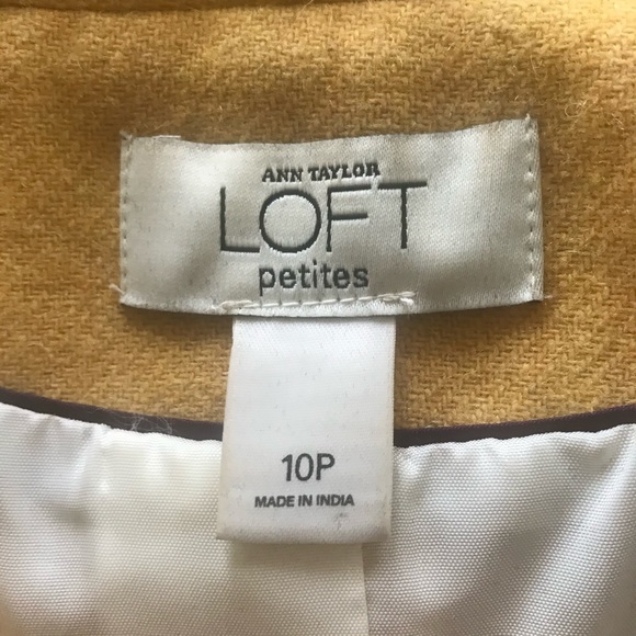 ANN TAYLOR LOFT Sunny Yellow Fitted Jacket - Picture 11 of 12